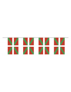 Guirlande drapeau Pays Basque en plastique ultra résistant